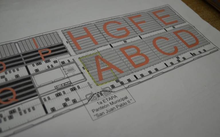 Plano del nuevo panteòn
